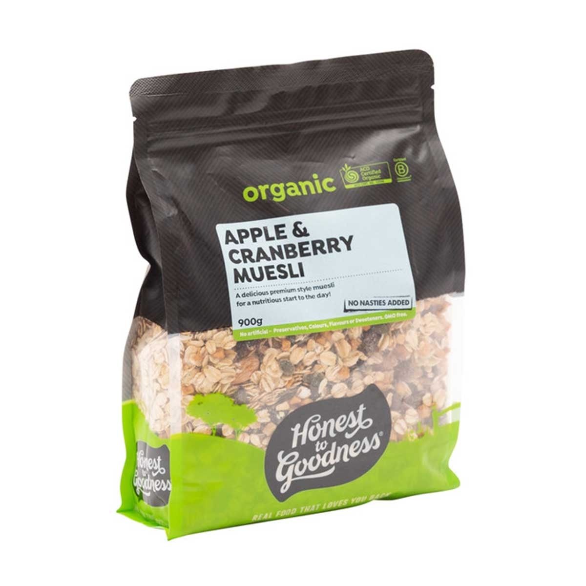 HONEST TO GOODNESS Organic Apple And Cranberry Muesli