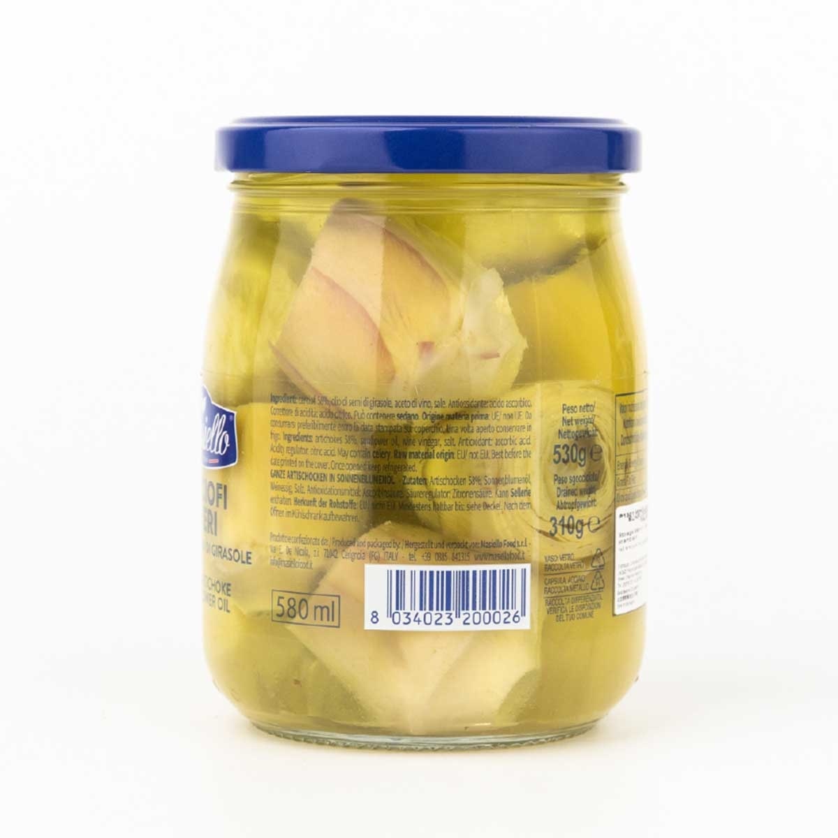 MASIELLO Whole Artichokes In Sunflower Oil