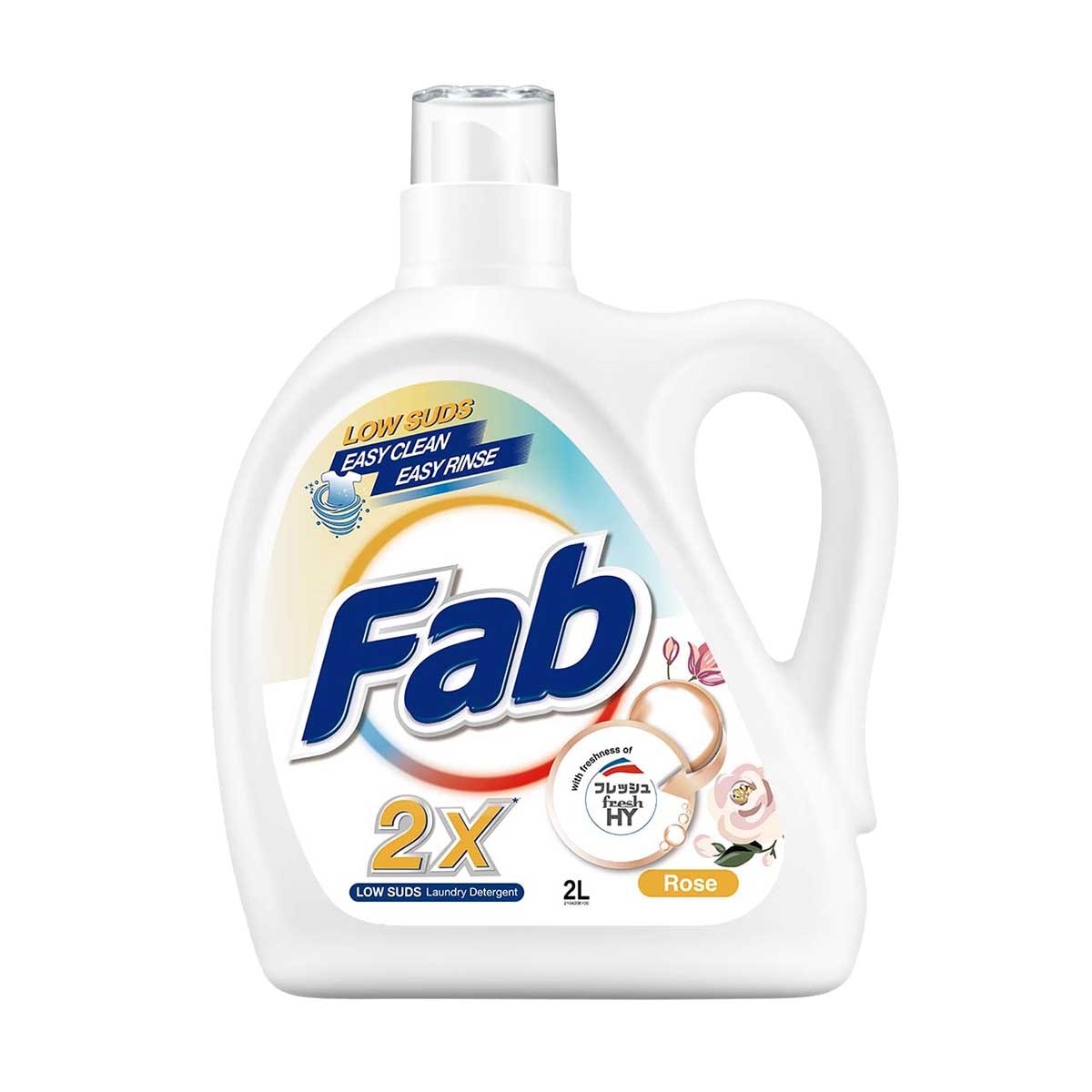 FAB Fab 2x Low Suds Laundry Det Rose 2l