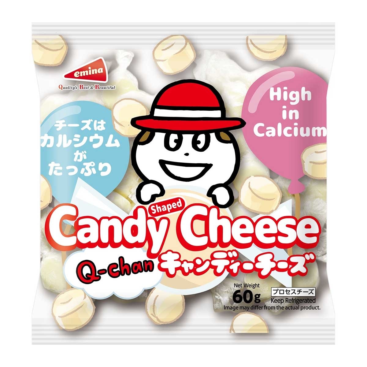 EMINA Candy Shaped Cheese 60g[japan](chilled 0-4°c)