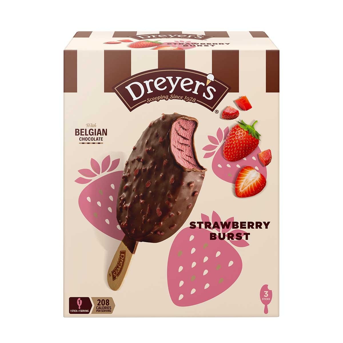 DREYER'S Dc Strawberry Stick Mp (Packaging random pick)