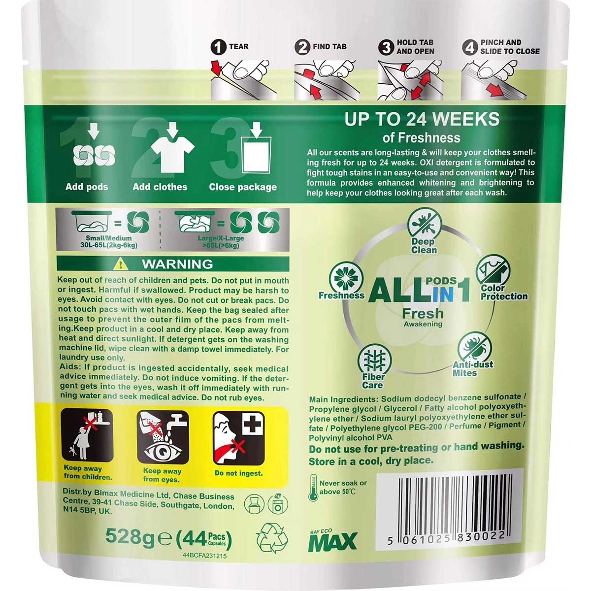 BAYECOMAX All In 1 Laundry Pods (fresh)