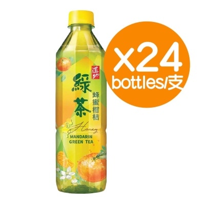 道地 道地蜂蜜柑桔綠茶500毫升(24支)