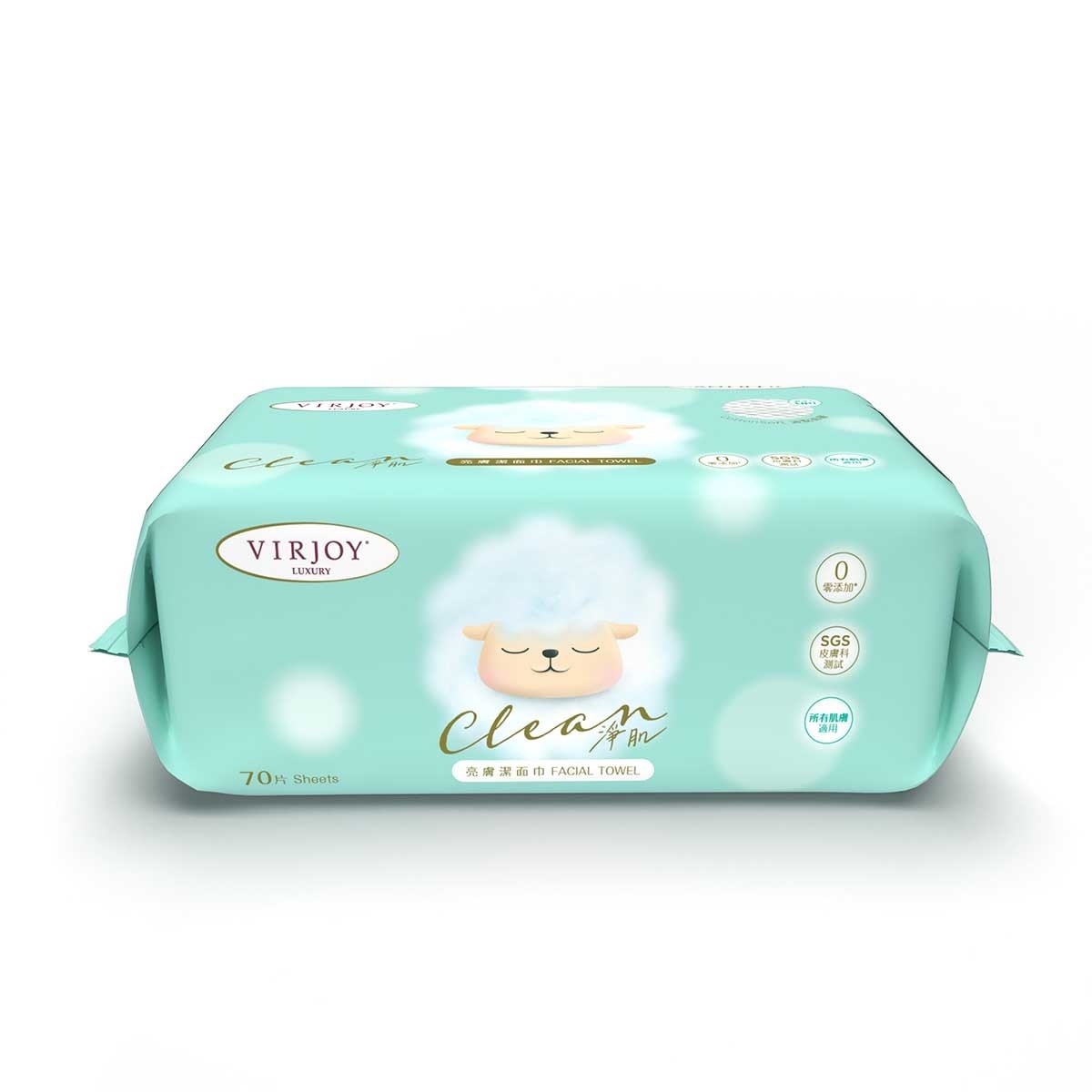 VIRJOY Luxury Clean Facial Towel 70 Sheets