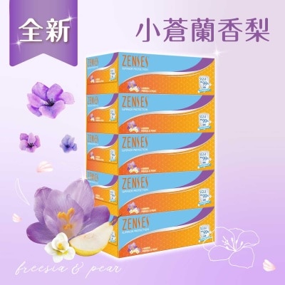 倩絲 親膚3層盒裝紙巾5盒裝小蒼蘭香梨