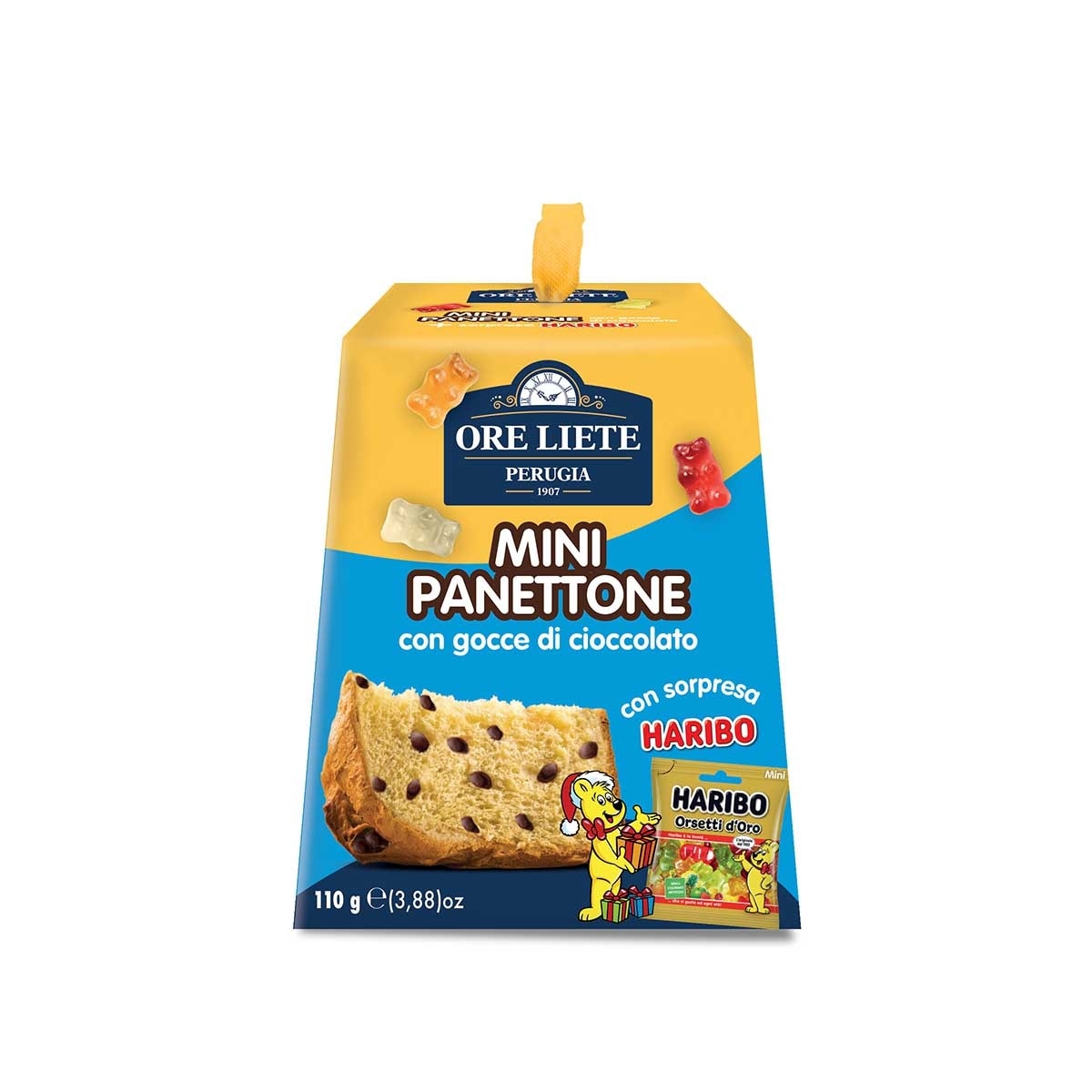 ORE LIETE 迷你巧克力脆片和小熊軟糖聖誕蛋糕