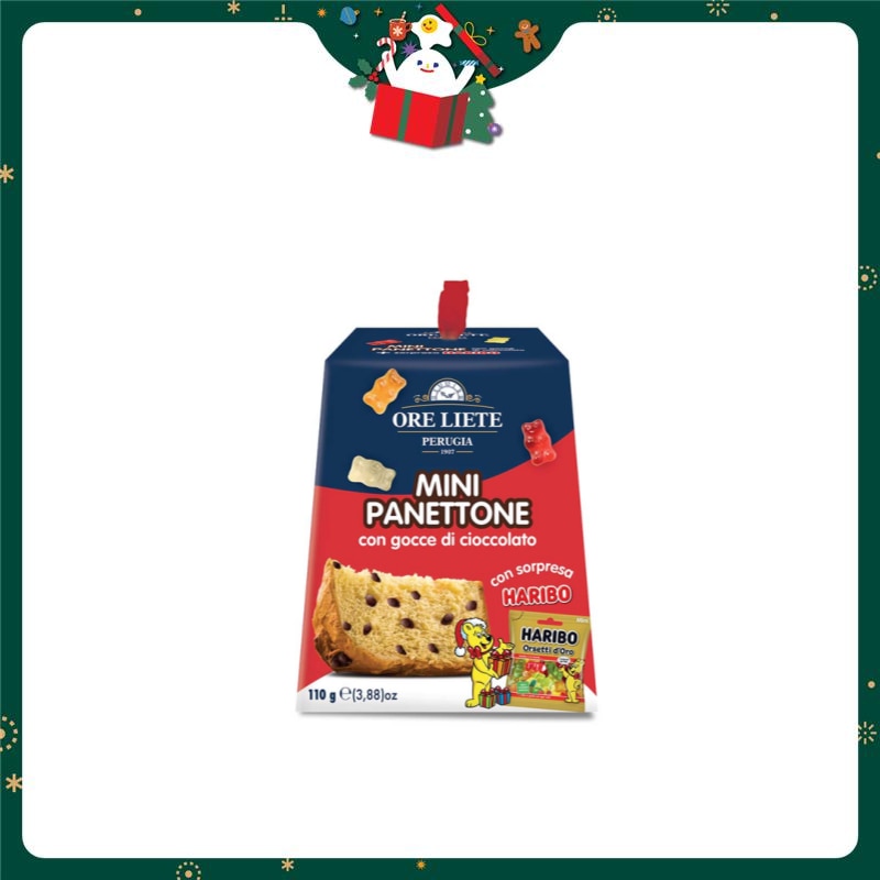 ORE LIETE 迷你巧克力脆片和小熊軟糖聖誕蛋糕