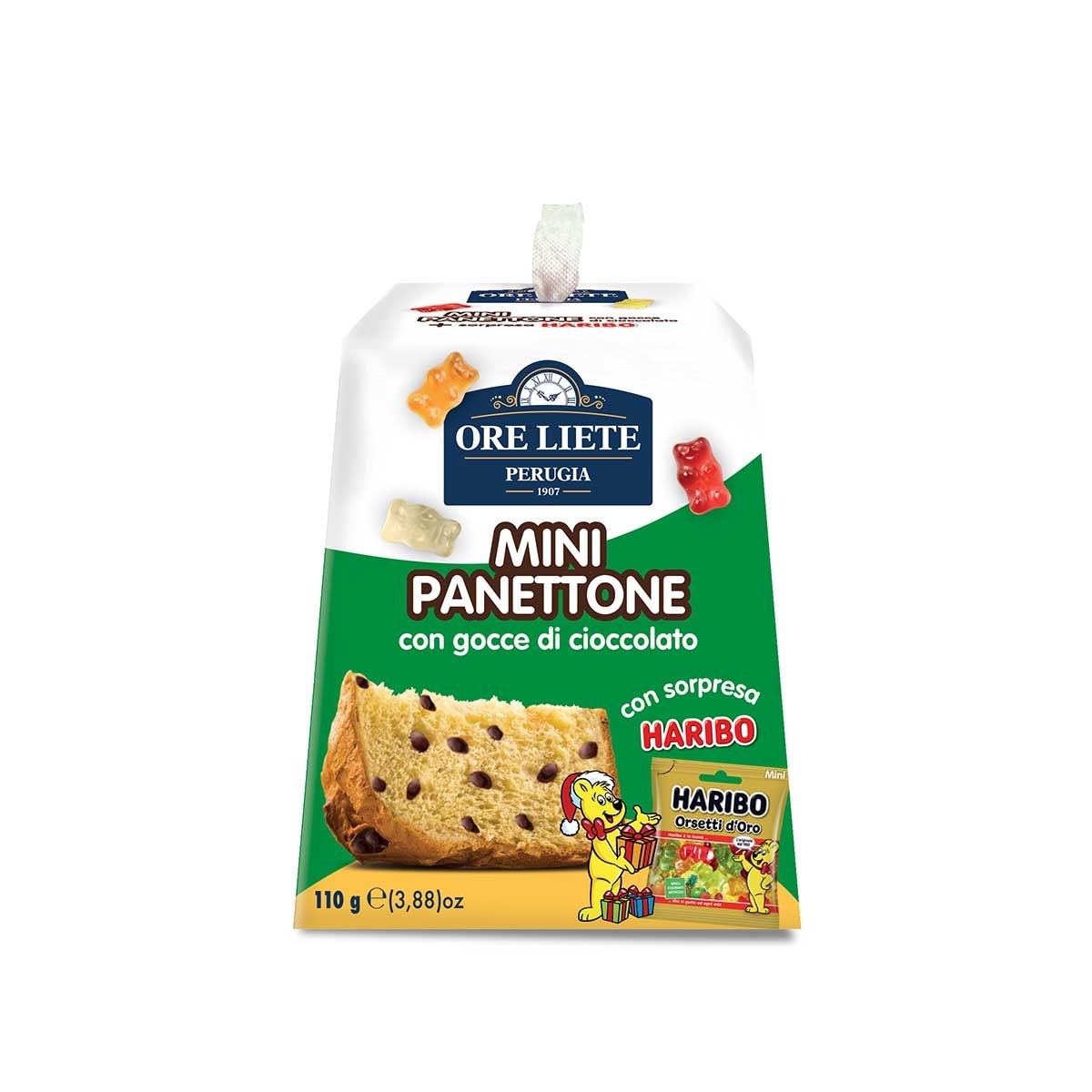 ORE LIETE 迷你巧克力脆片和小熊軟糖聖誕蛋糕