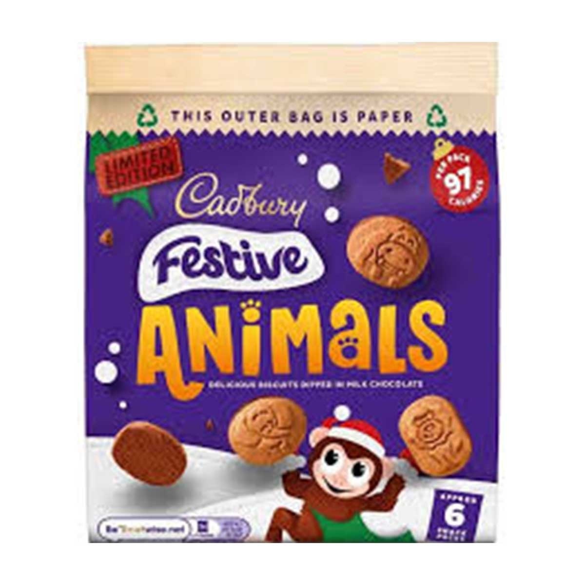 CADBURY Festive Animals Biscuits