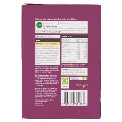 WAITROSE Gluten Free Red Lentil Pasta