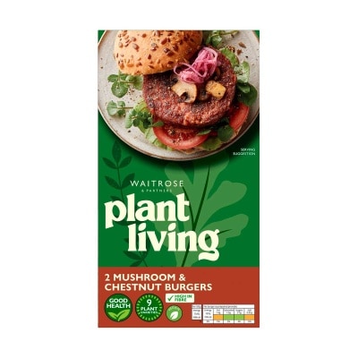 WAITROSE 急凍磨菇栗子植物肉漢堡[英國](急凍 -18°c)