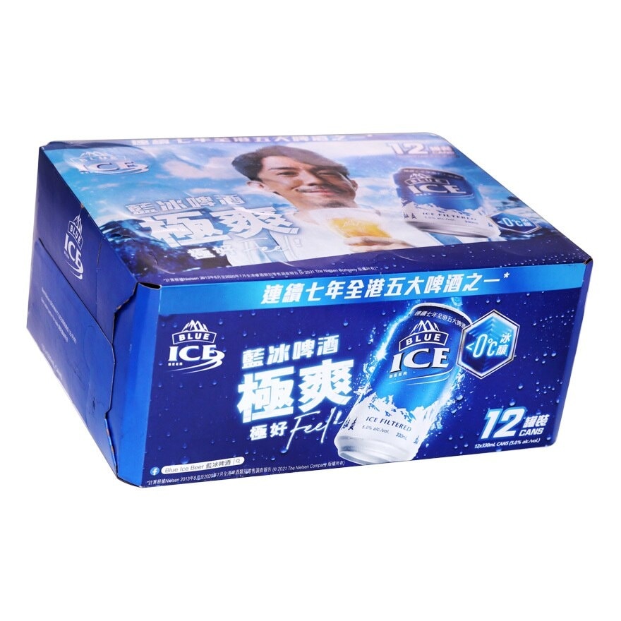 Blue Ice Beer 12's Can