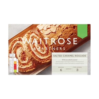 WAITROSE Salted Caramel Roulade [ Uk](frozen -18°c)