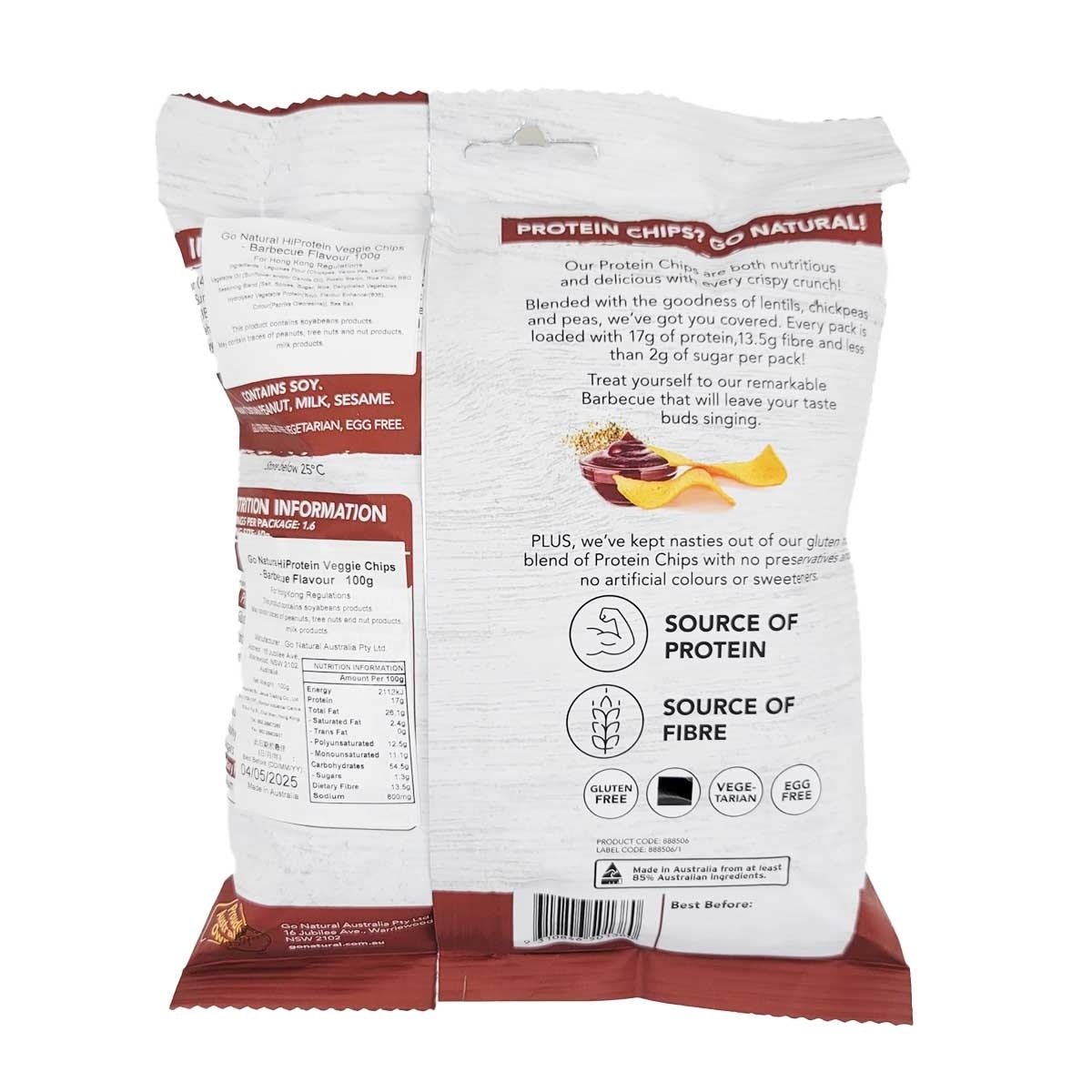 GO NATURAL Gluten Free Veggie Chips-bbq Flv