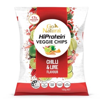GO NATURAL 高蛋白質無麩質素脆片—辣椒青檸味