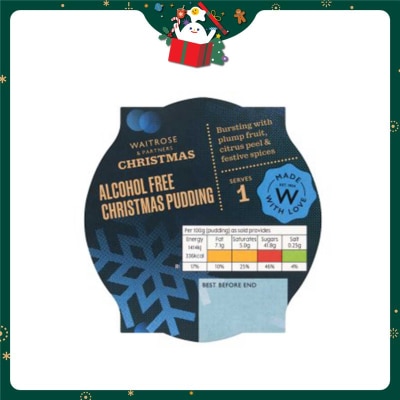 WAITROSE Alcohol Free Xmas Pudding