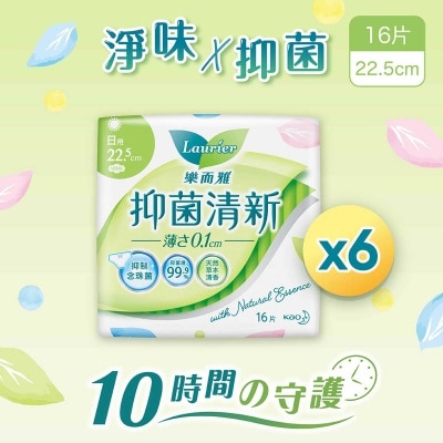 LAURIER Antibac U. Slim Day 22.5cm (6p)