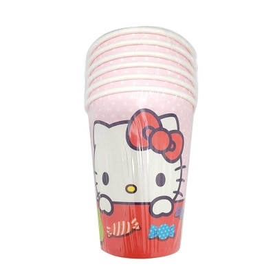SANRIO Sanrio - Hello Kitty 9 Oz 紙杯 - 6件裝[sanrio 許可產品]