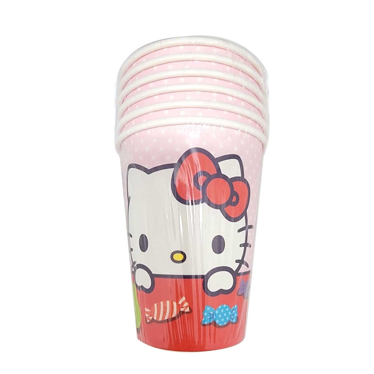 SANRIO Sanrio - Hello Kitty 9 Oz 紙杯 - 6件裝[sanrio 許可產品]