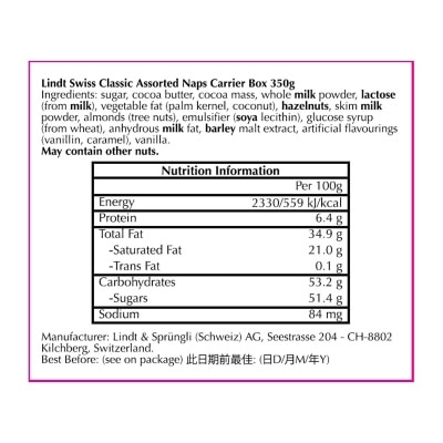 瑞士蓮 瑞士經典精選迷你朱古力盒裝