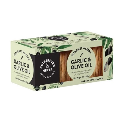 RUTHERFORD & MEYER - Garlic & Olive Oil Gourmet Wafers