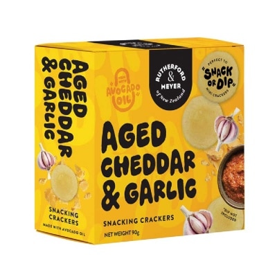 RUTHERFORD & MEYER - Aged Cheddar & Garlic Crackers