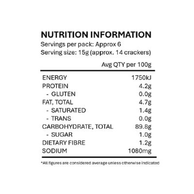 RUTHERFORD & MEYER Sweet Caramelised Onion Flv Crackers