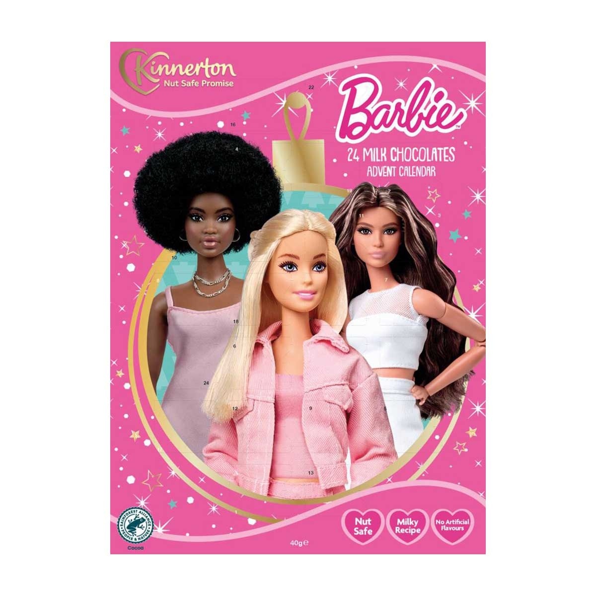 KINNERTON 芭比牛奶朱克力聖誕倒數日曆