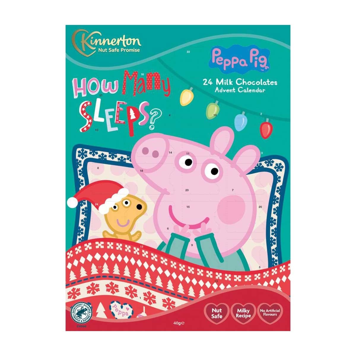 KINNERTON 小豬佩奇朱克力聖誕倒數日曆