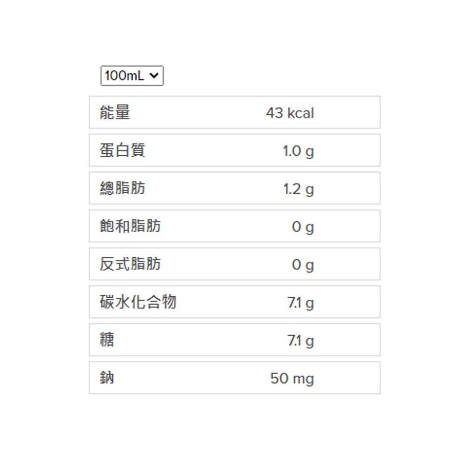 陽光 椰子味荳奶