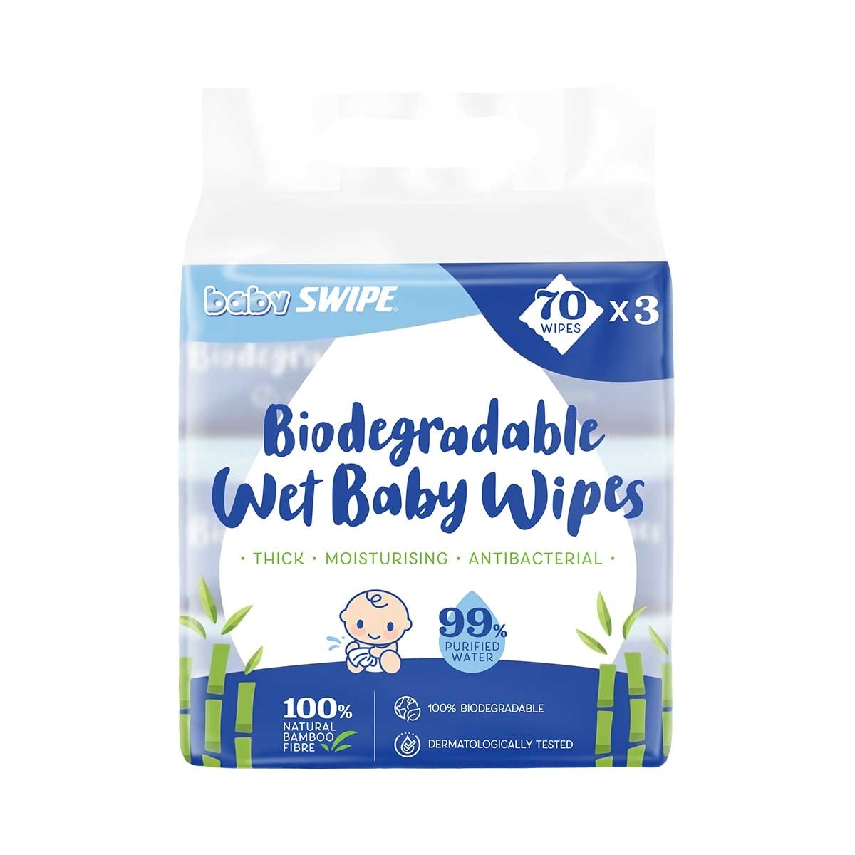 BABY SWIPE Biodegradable Baby Wipes