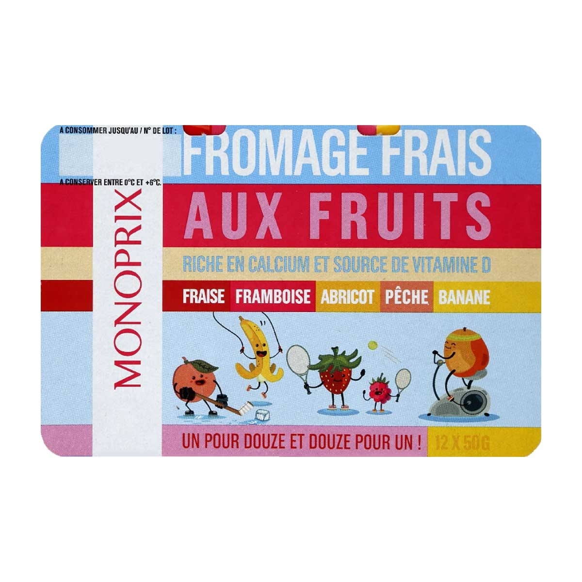 MONOPRIX Fresh Fruit Fromage Frais[france](chilled 0-4°c)