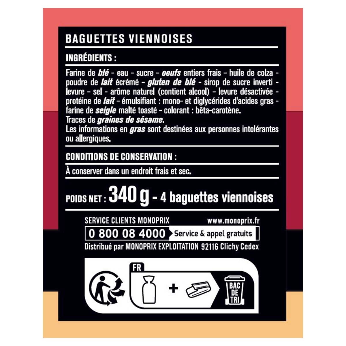 MONOPRIX 迷你麵包