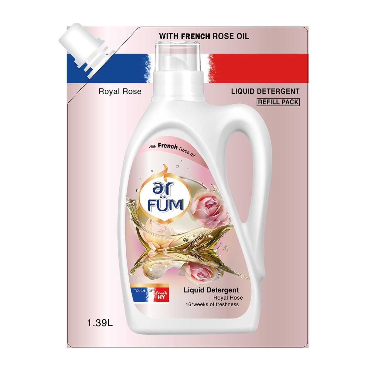 紡優美 大師愛它香芬洗衣液（皇家玫瑰）袋裝