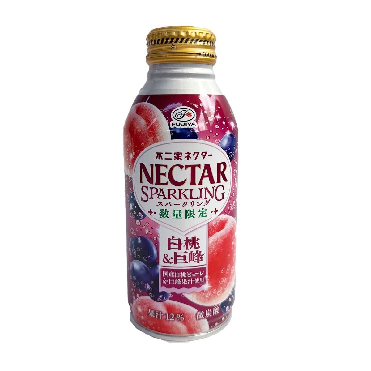 不二家 白桃巨峰碳酸飲料