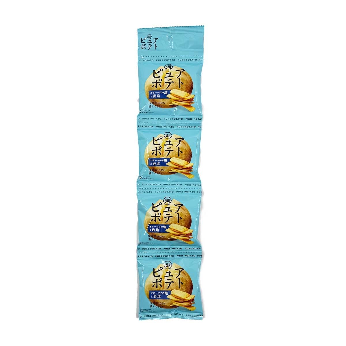 湖池屋 海鹽岩鹽味薯片４連掛小包