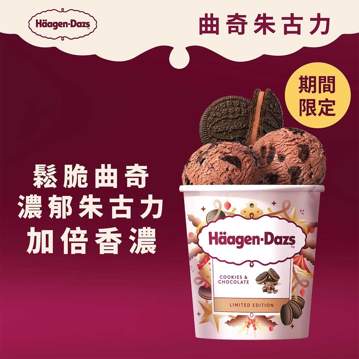 HAAGEN-DAZS 曲奇朱古力雪糕家庭裝