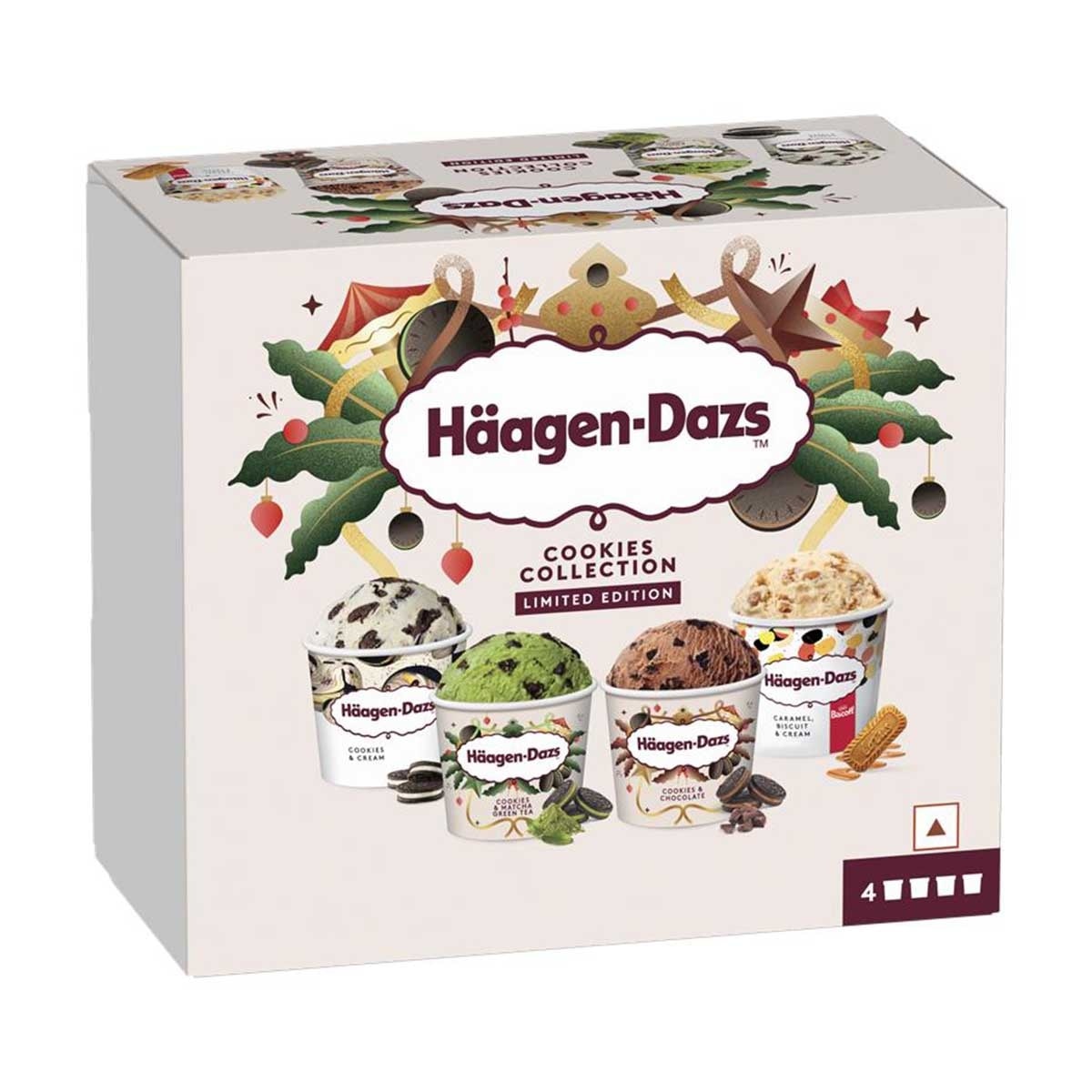 哈根達斯 濃脆系列雪糕迷你杯４杯裝