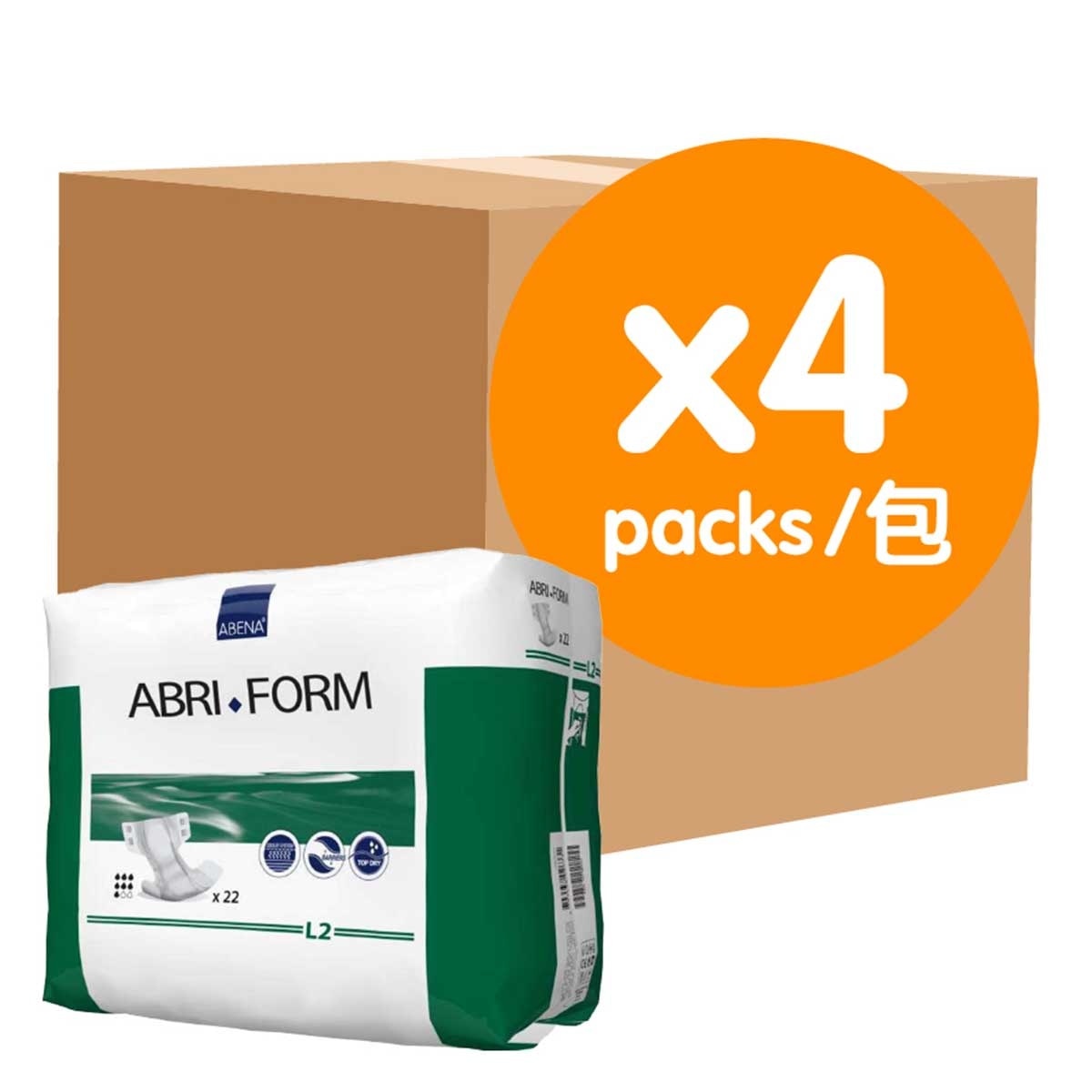 ABENA Comfort Form L2 22s (4 Packs)