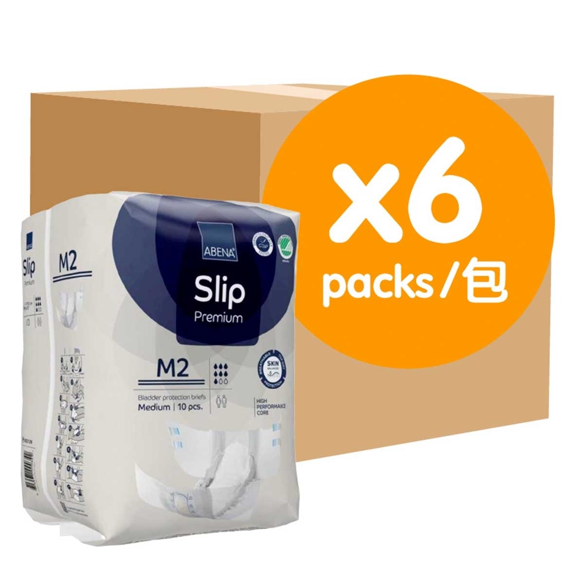 ABENA Slip Premium M2 10s (6 Packs)