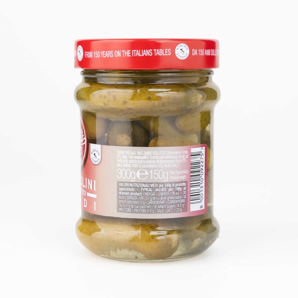 POLLI Spring Gherkins In Wine Vinegar
