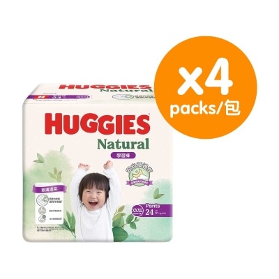 HUGGIES Natural Pant Xxxl 24s X 4packs