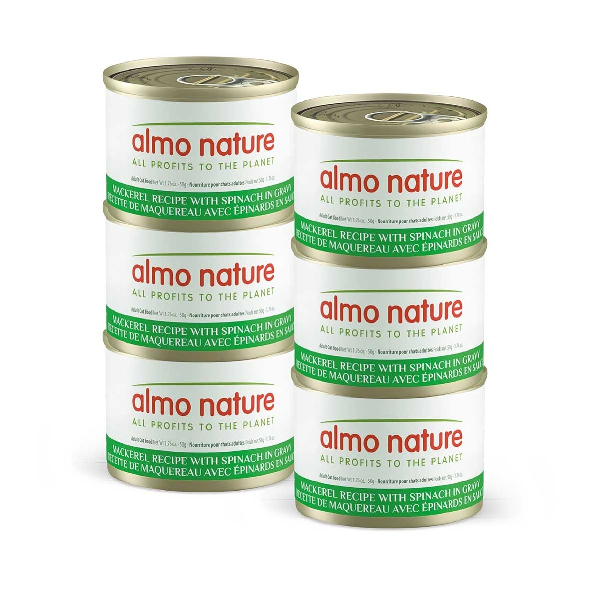 ALMO NATURE 主食罐頭保健系列鯖魚菠菜
