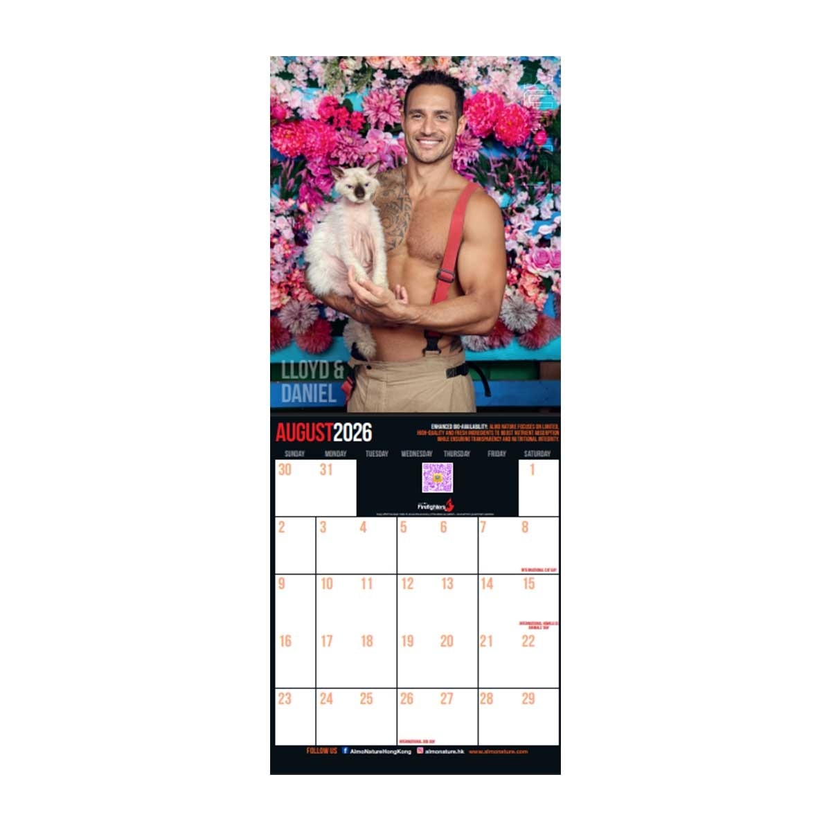 ARROWANA 2026年澳洲消防員年曆 (香港假期)(＃澳洲猛男月曆2026)