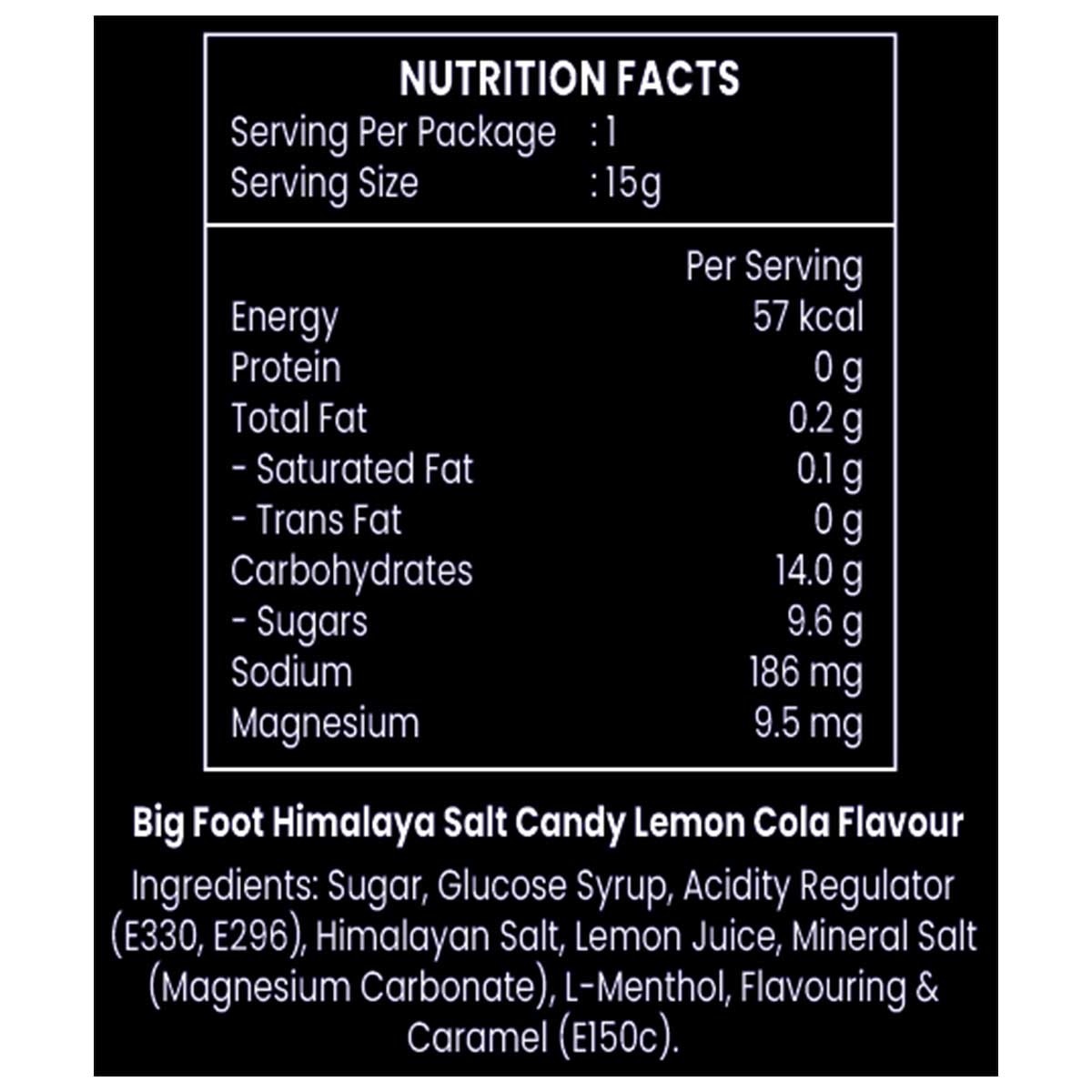 BIG FOOT Himalaya Salt Mint Lemon Cola