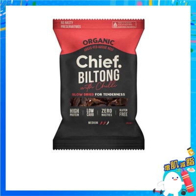 CHIEF. 草飼牛肉乾－辣椒牛肉味 (蛋白零食) image