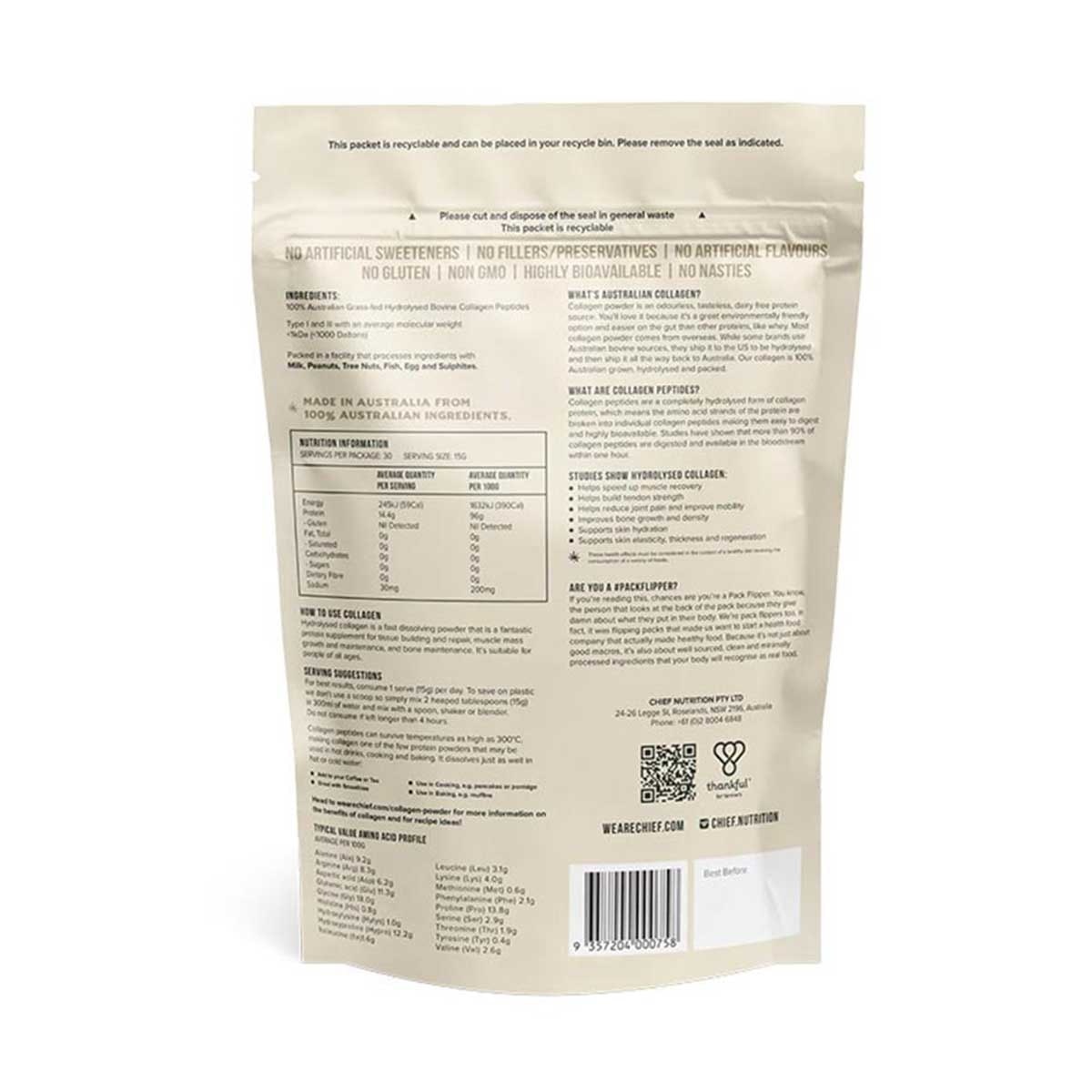 CHIEF. Collagen Powder Unflavoured