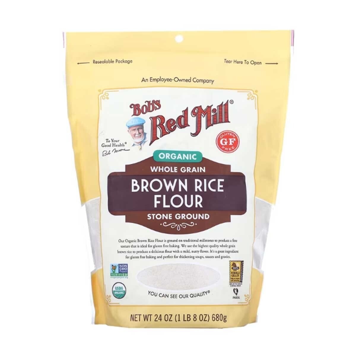 BOB'S RED MILL Gf Organic Brown Rice Flour