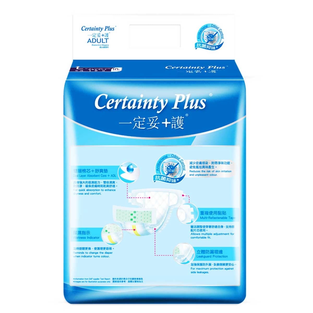 CERTAINTY Certainty Plus L 10's