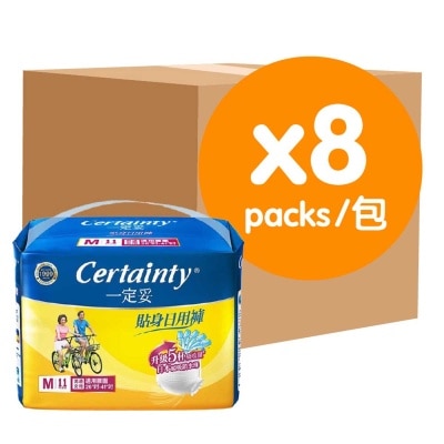 一定妥 一定妥貼身紙尿褲中碼１１片裝（８包優惠裝）